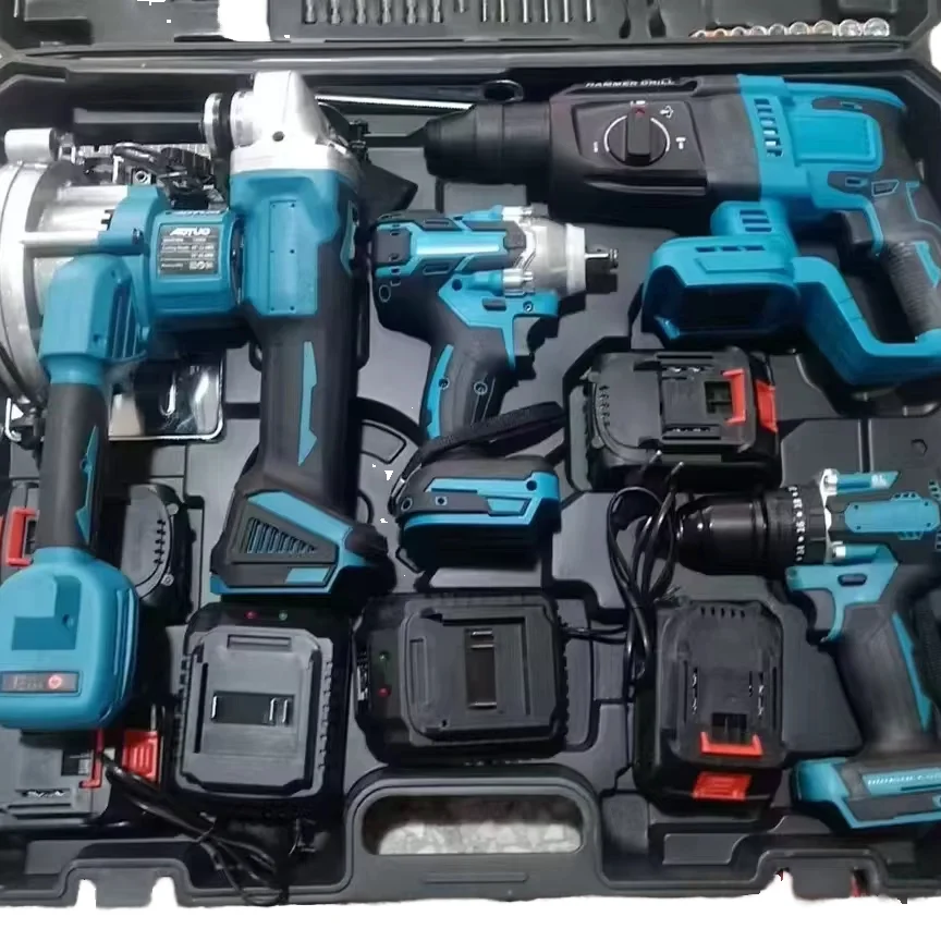 Professional Building Grade Charging Brushless Power Tool Combination Set Lithium-ion Battery Pack 18V/20V MAX