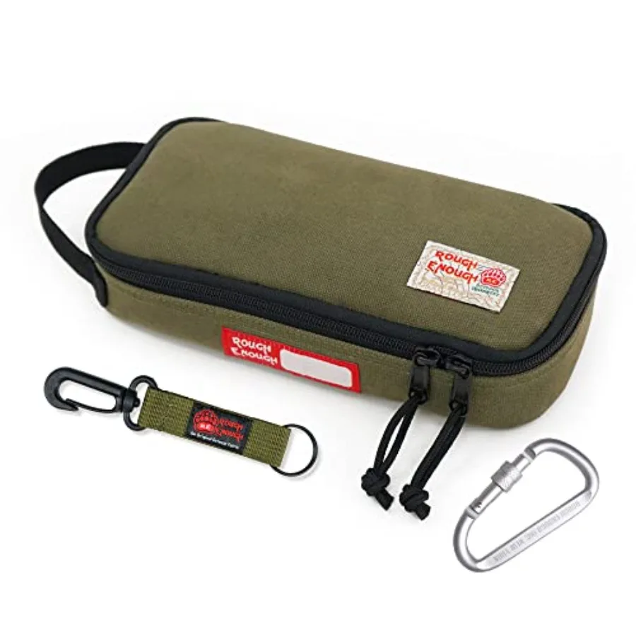 

Rough Enough Small Tool Bag Pouch Box EDC Organizer Storage Case for Accessories with Zipper Portable Handle
