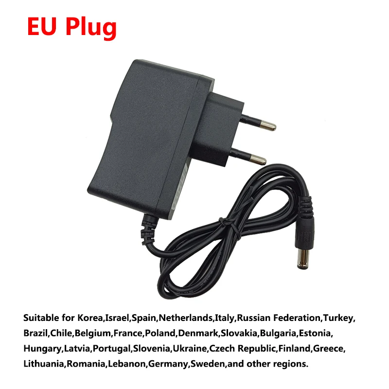 5v 6v 6.5v 7.5v 9v 12v fonte de alimentação ac para dc 0,5a 500ma 1a 1000ma conversor adaptador de alimentação 5.5x2.5mm 5.5*2.1mm