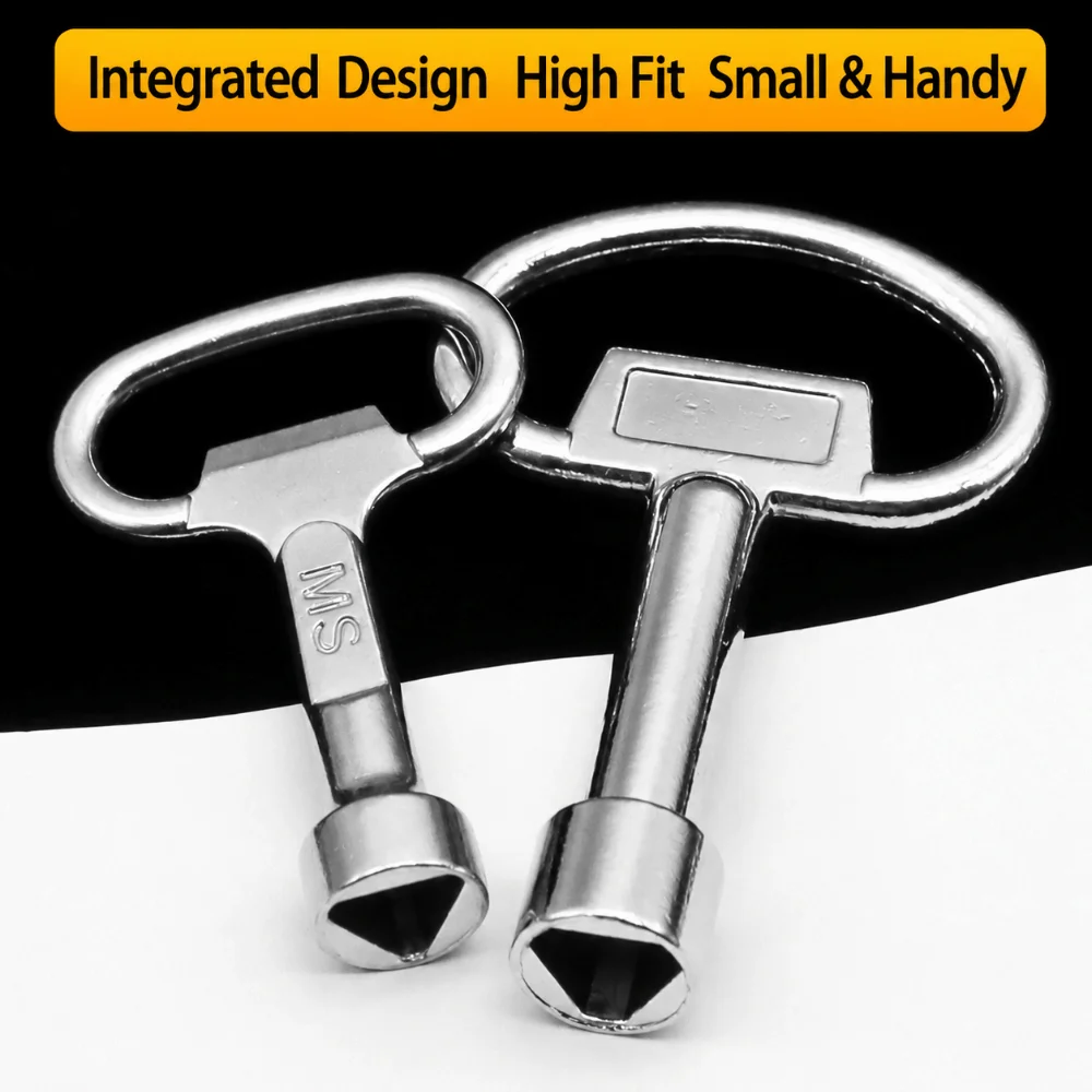 Multi-purpose Triangle Valve Wrench Universal Use Durable Material Water Valve Key Labor Saving Solid Structure