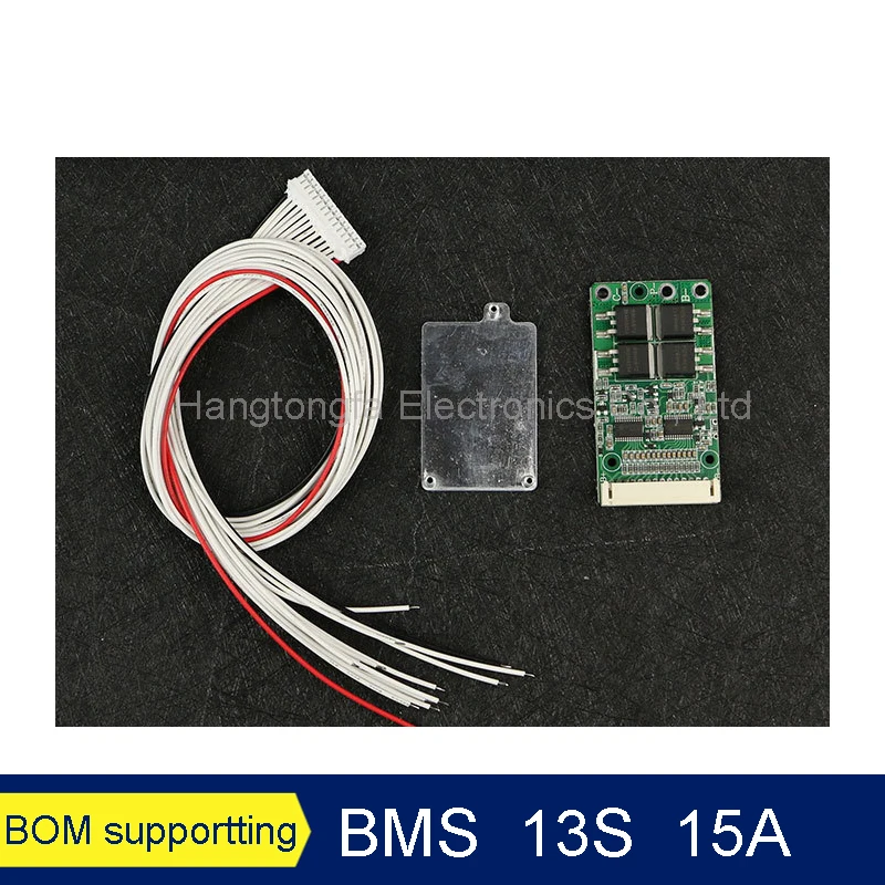 BMS 48V 13S bateria litowa płyta wyważająca 13S 48V BMS 15A 20A 30A 18650 akumulator do ładowania PCB do banku energii słonecznej