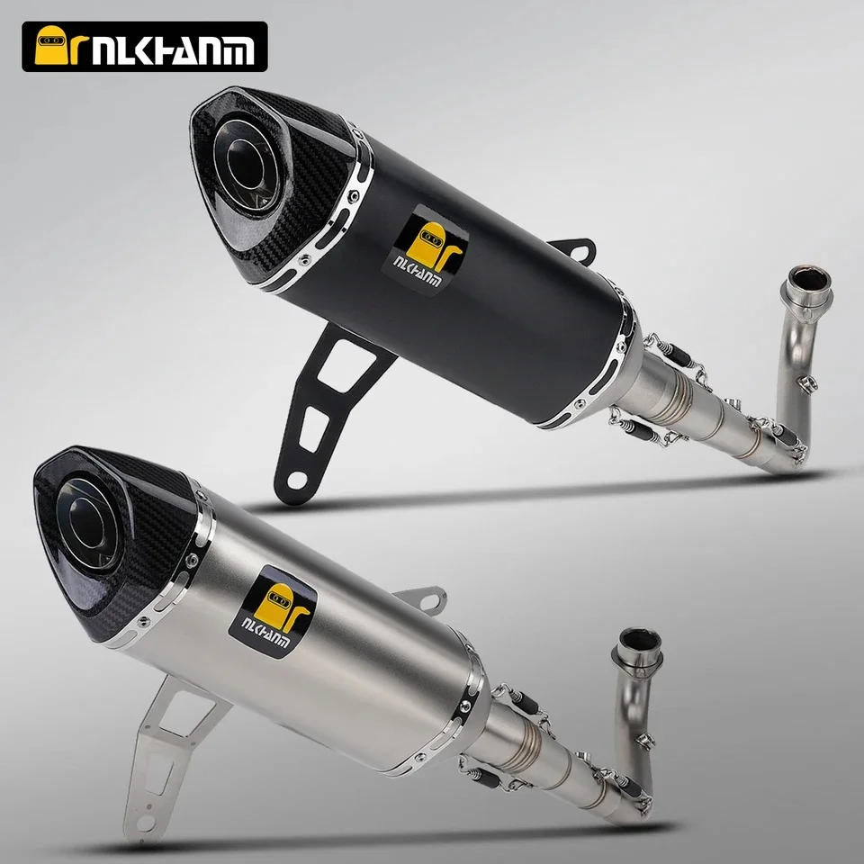 

STLF ZONTES 368G/E Motorcycle Exhaust System Stainless Steel Full Section Modification with SC AK Muffler for New Used ZONTES 36