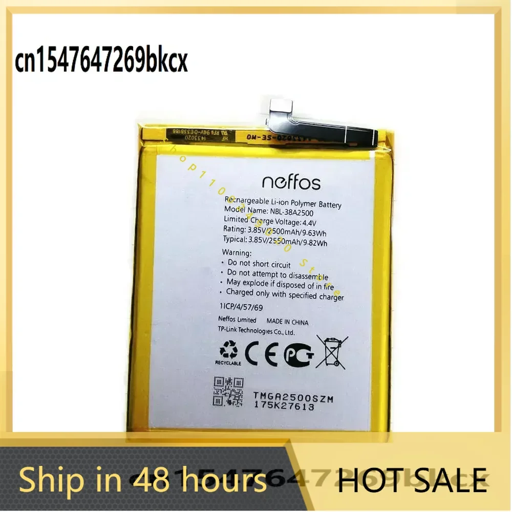 2500mAh NBL-38A2500 Battery For TP-link Neffos X1 Lite TP904A TP904C Mobile Phone