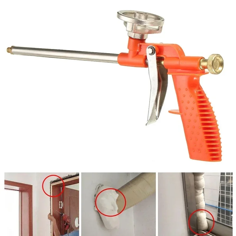 

Insulating Applicator Tool Use Stainless Steel Spray Foam Gun Window Door Sealing Foam Gun High Pressure Car Sealant Dispensing