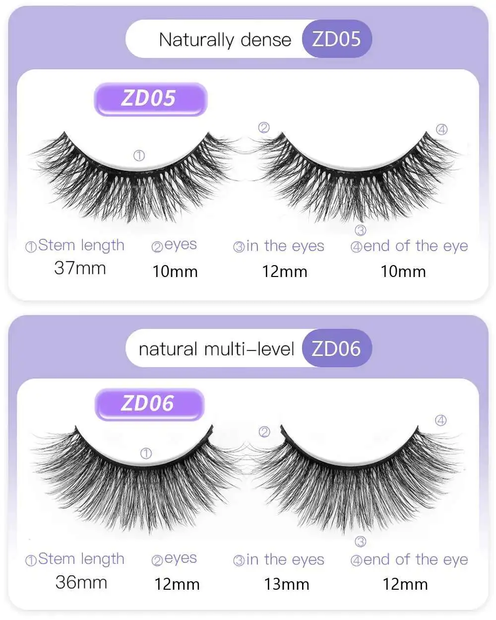 Wiederverwendbare selbstklebende falsche Wimpern, Vollstreifen-Wimpern, kleberfrei, 3 Sekunden zum Tragen von Wimpernverlängerungen, Schönheitszubehör, 1Pai – Detail 12