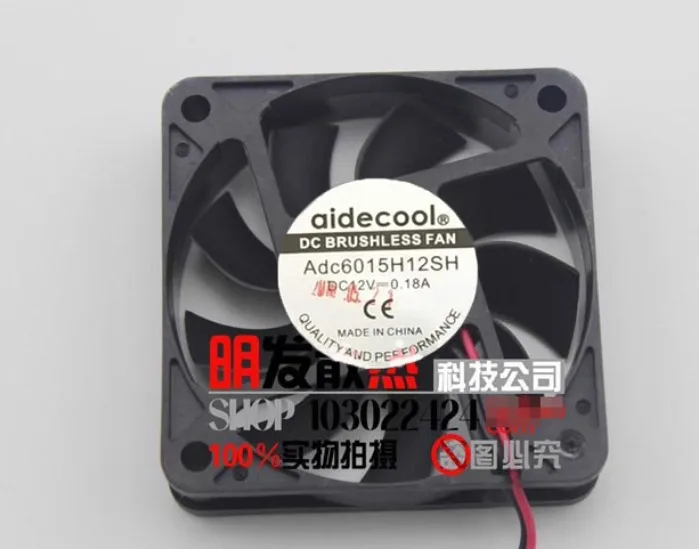 

Adc6015H12SH DC 12V 0.18A 60x60x15mm 2-Wire Server Cooling Fan