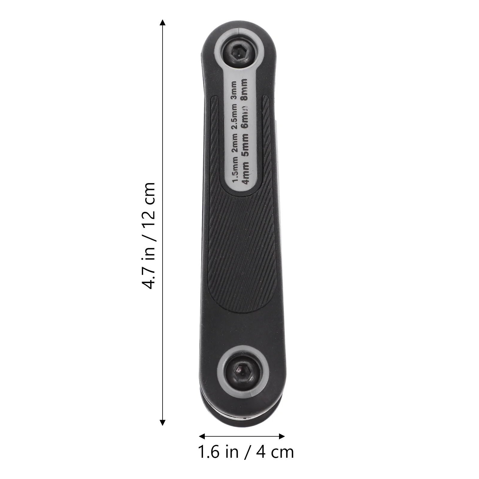 

1Set Folding Hex Wrench Set Chrome Vanadium Steel Durable Bike Repair Tool Portable Key Set for General Home Use