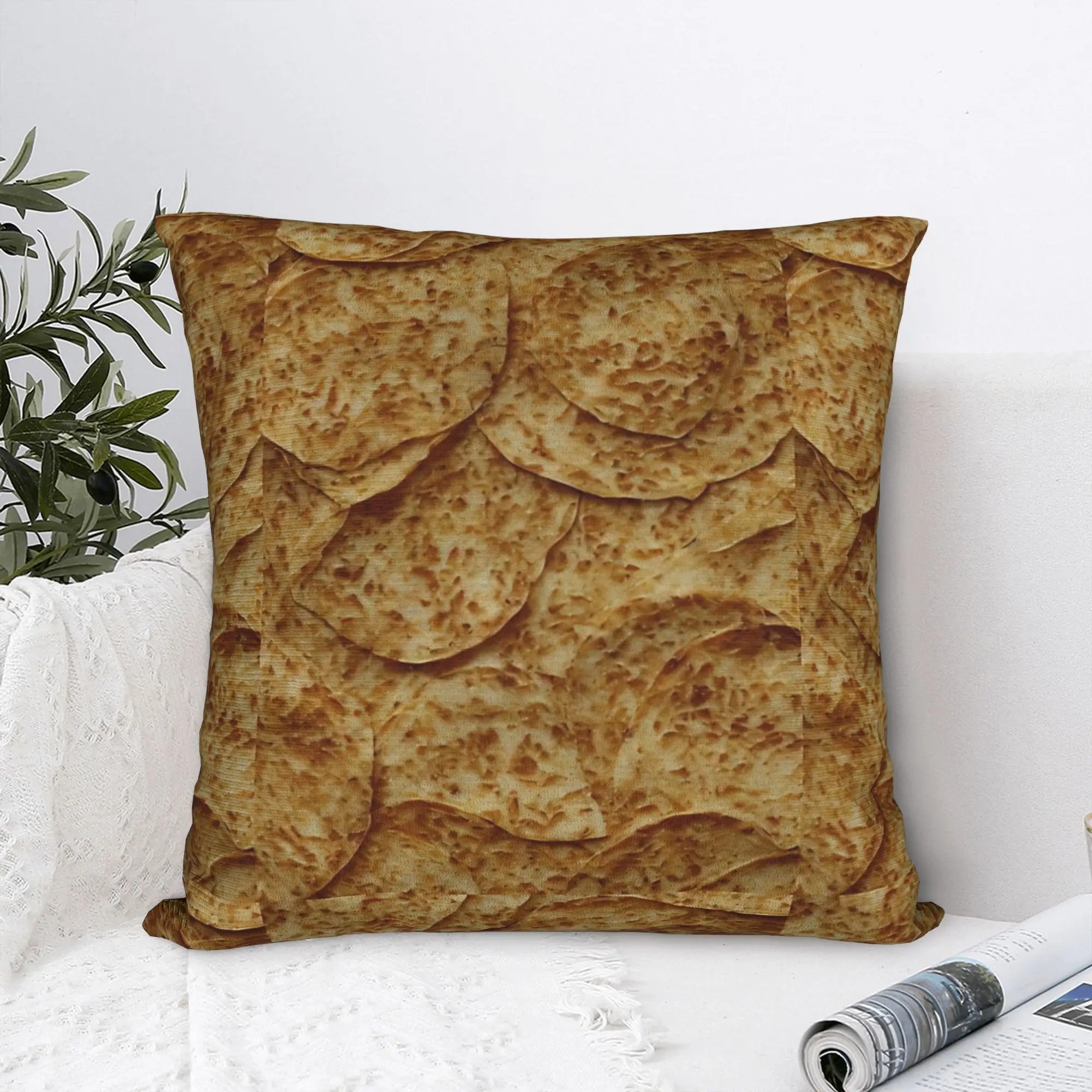 Pillow Cover Burrito Tortilla Wrap  Retro Trendy Pillow Case For Living Room Chair Pillowcases
