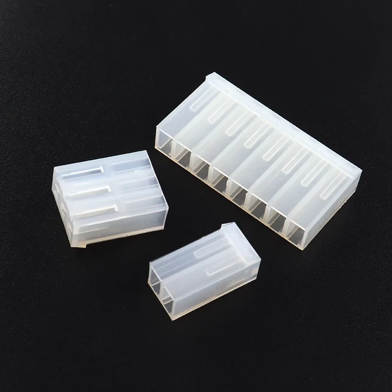 50PCS CH3.96mm Connector Rubber Shell Plug Male Spacing 3.96mm 2P/3P/4P/5P/6P/7P/8P/10Pin Housing