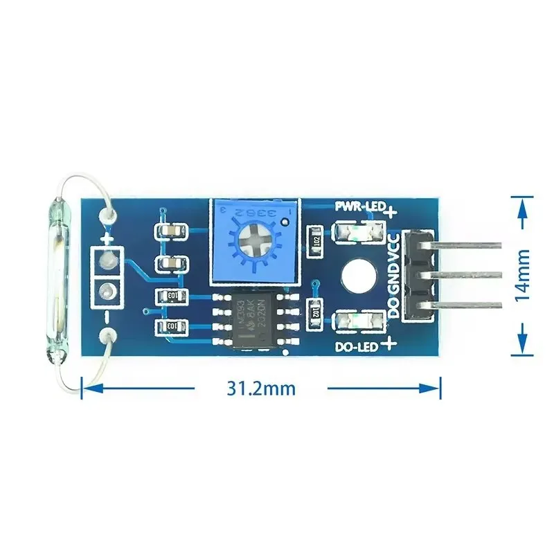 Modulo trasduttore tubo molla a secco Modulo magnetron Interruttore reed Interruttore controllato magneticamente