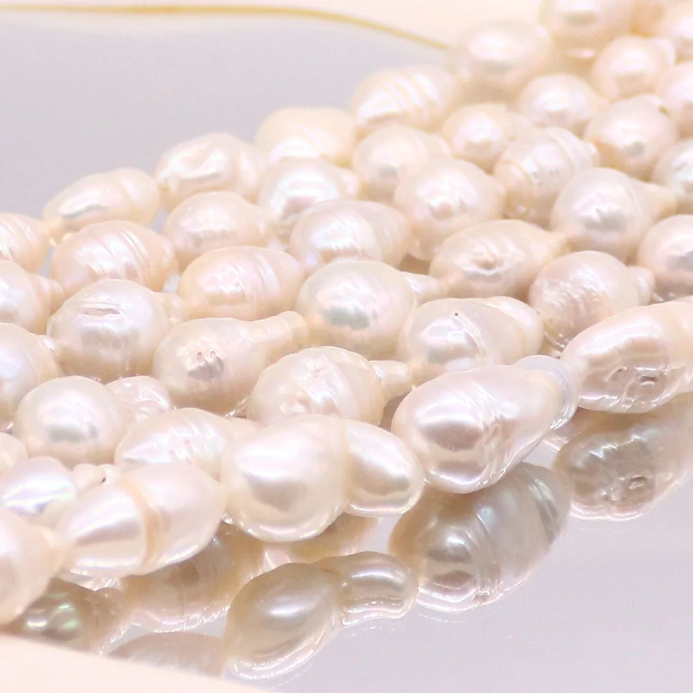 

Threaded Small Bushel Natural Freshwater Pearl Loose Beads Straight-hole Beaded Strings DIY Exquisite Necklace Bracelet Jewelry