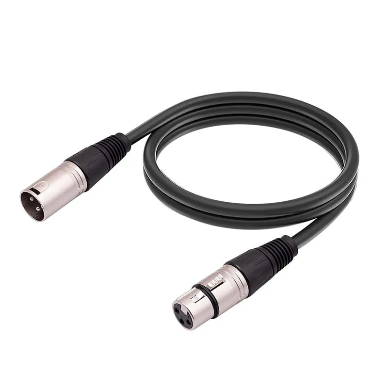 1/1.8/3/5/10M XLR Male to XLR Female Cable Audio Adapter Plug 3Pin Microphone Extension Cable for Record Mixer Balanced Speaker