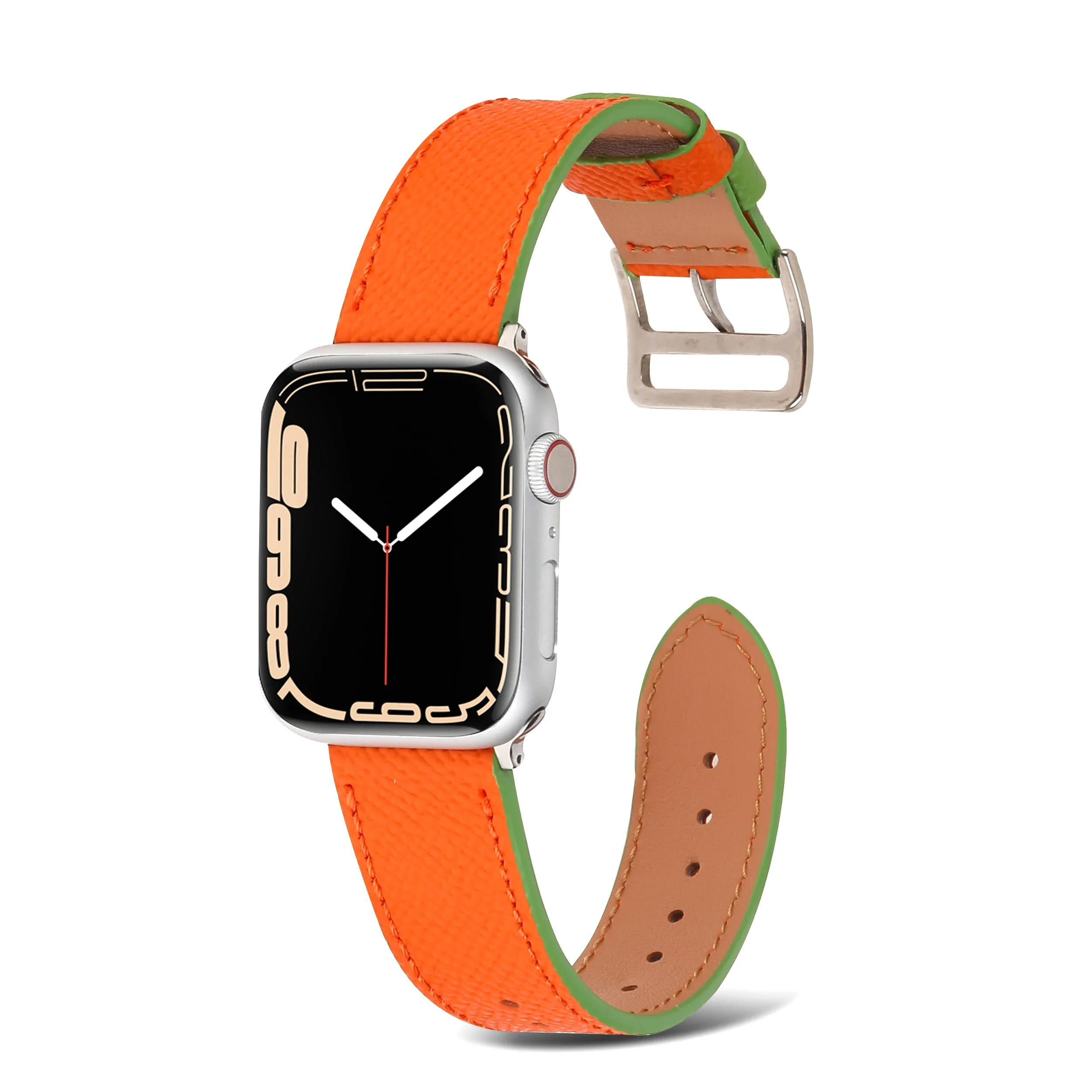 Premium Leather Strap For Apple Watch UItra Band 49mm 45mm 41mm 44mm 42mm 46mm Bracelet Wristband iWatch 10 9 8 7 6 5 4 SE Belt