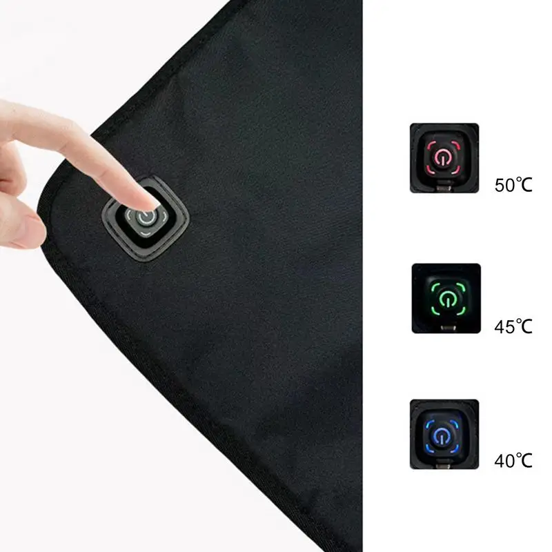 Winter Warming Heated Seat Cushions USB Rechargeable Portable Office Chair Heating Pads Universal Car Heated Seats Fast Heating