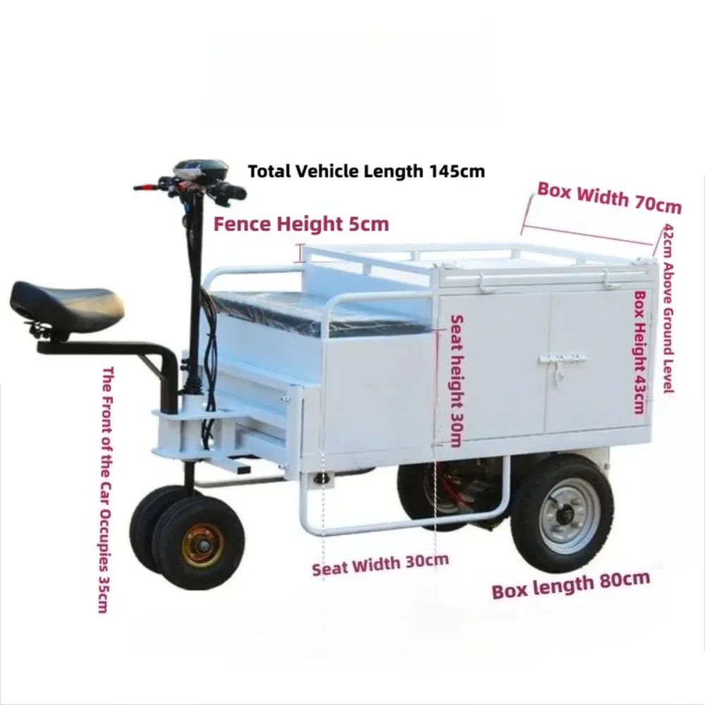 Multifunctional Electric 3 Wheel Flat Cart Night Market Stall Vending Cart For Snack Dessert Cooked Food Roasted Sweet Potato view 4