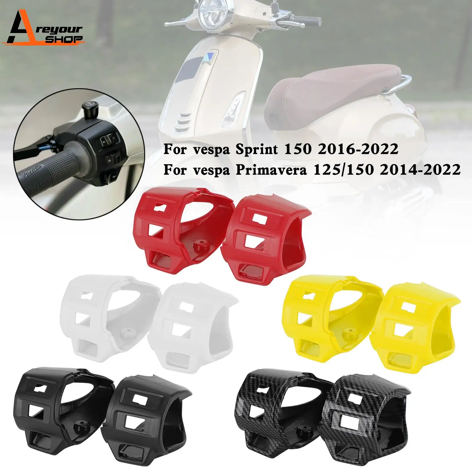 

Areyourshop Handlebar Switches Cover Button For Sprint Primavera 125 150 2014-2022 Motorcycle Accessories Wire