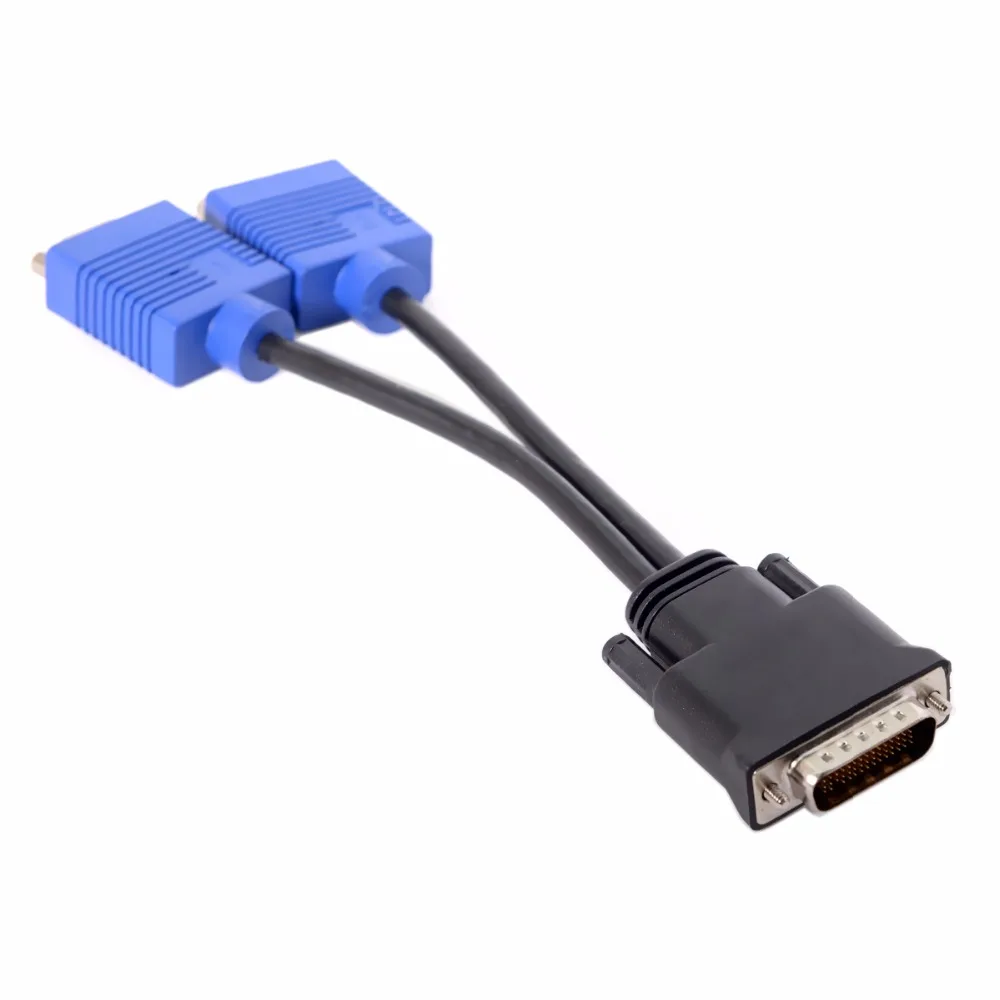 CYSM Female Splitter Extension Cable  Rgb For Pc Dual 15pin Male Graphics Card To Dms-59pin Vga