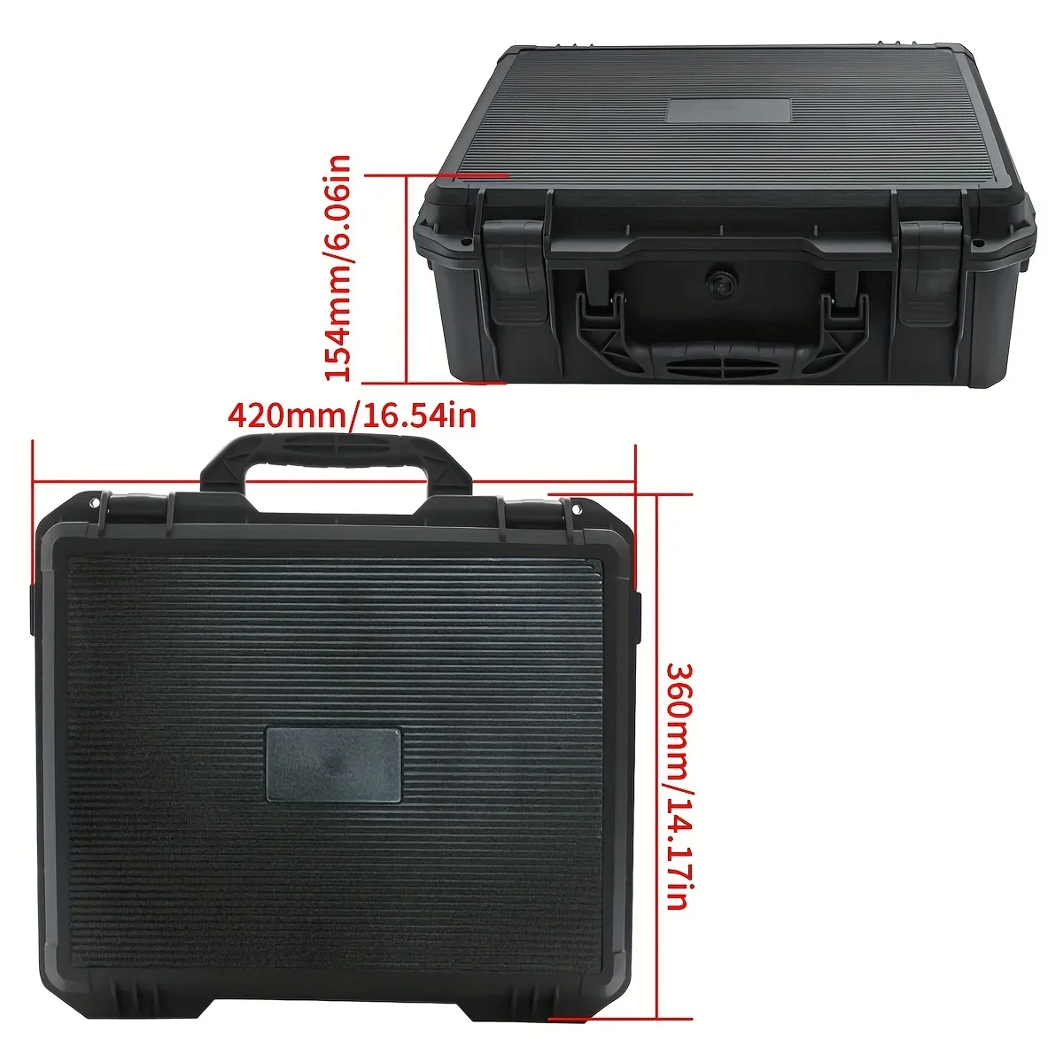 Portable Safety Storage Box Industrial Shockproof Box Camera/Tool Equipment Organizer Handbag with DIY Internal Grid Cotton