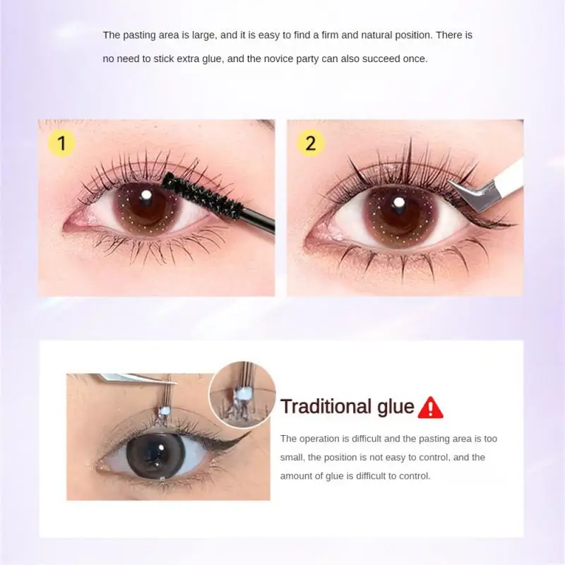 Not Easily Fall Off Eyelash Glue Double-headed Stereo False Eyelash Glue Black White Finish Primer Glue Eye Makeup Tool