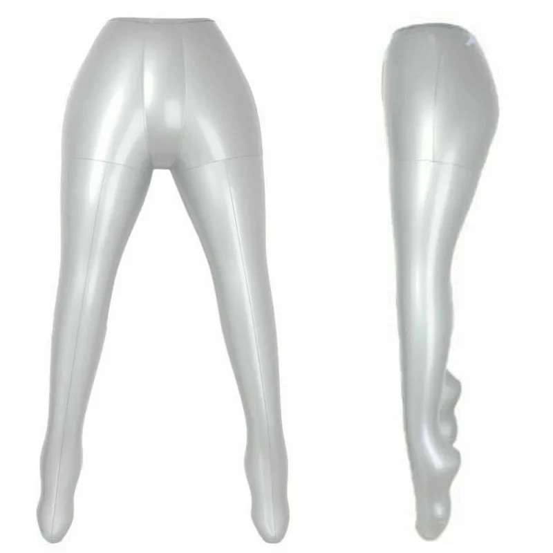 Portable Practical Useful Durable Legs Model Silver Underwear Female Flexible Inflatable Mannequin PVC Plastic