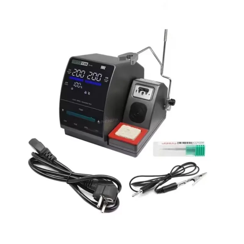 T36 Precision Digital Display Lead-free Soldering Station Hot Air Desoldering Station Iphone 14 Pro Max Mobile Phones Support
