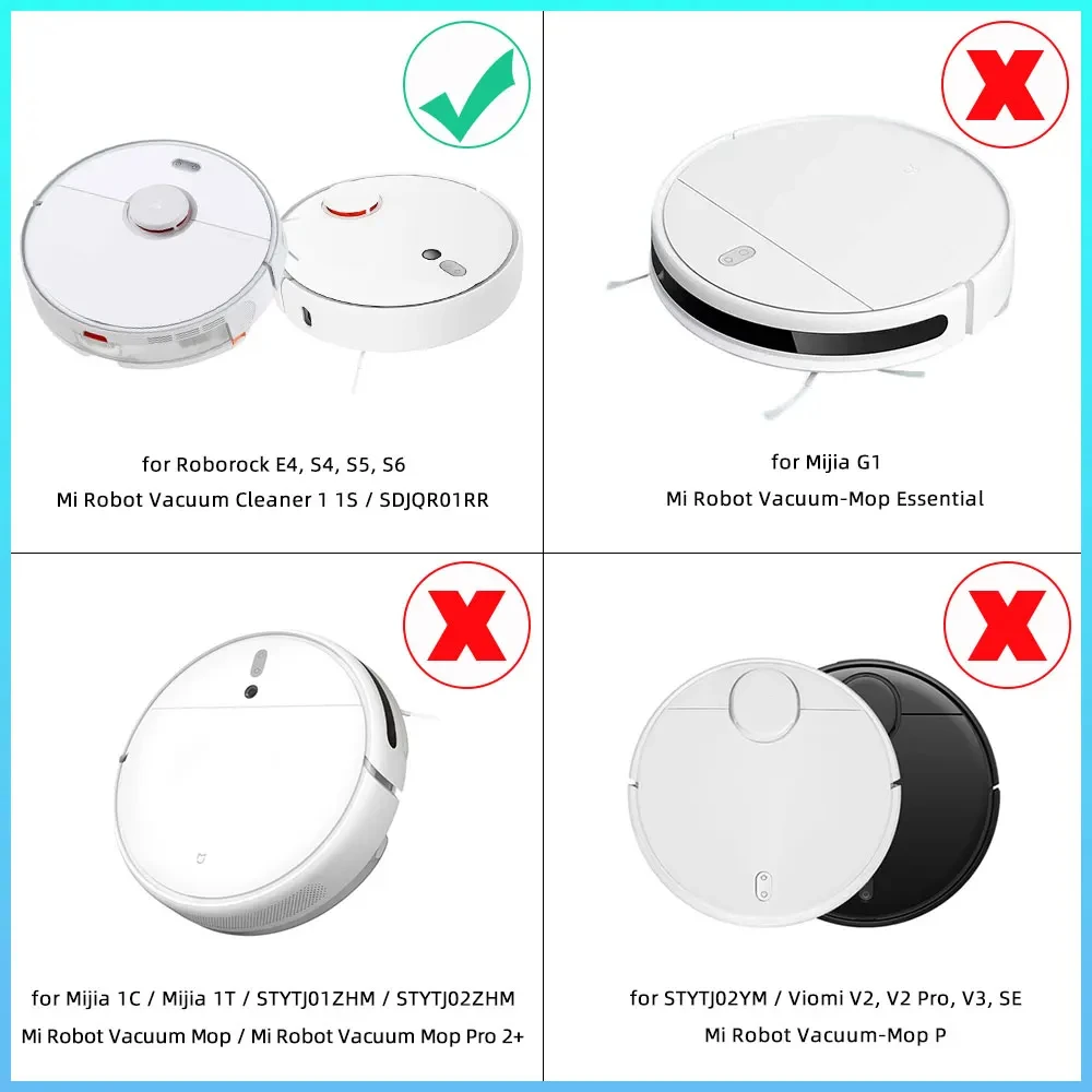 Hepa Filter for Xiaomi Mijia 1S,Roborock S5 S50 Max,Mi Robot Vacuum Cleaner,Mop Roller Side Brush Accessories Spare Parts Kit