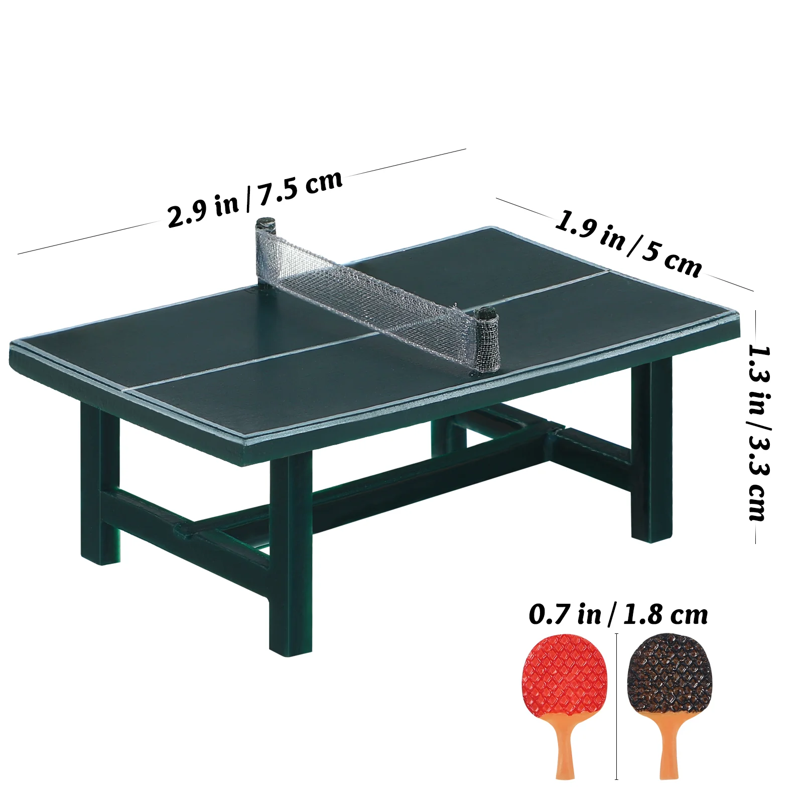 Accessoires de Tennis de Table pour Maison de Poupées, Équipement de Jouets, Mini Ornement