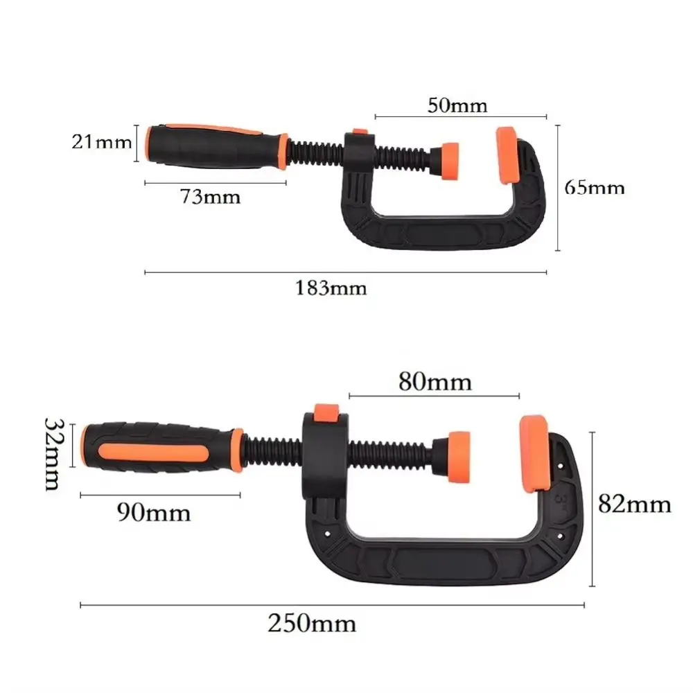 Klem Pembuka Rahang Pegas 2/3 Inci Tugas Berat Pelepasan Cepat Tipe G Klem Kuat Multifungsi Gaya Penjepit Kuat