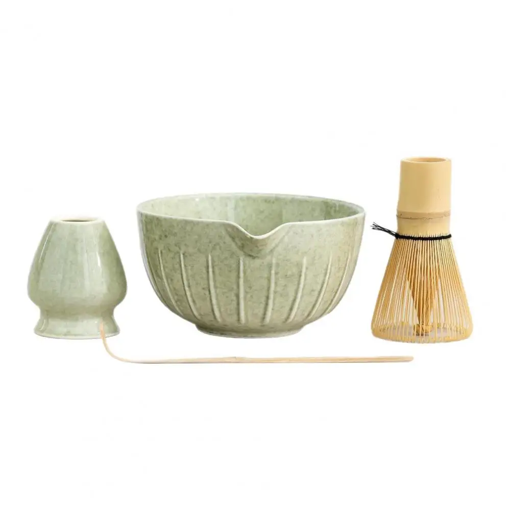 Authentic Japanese Matcha Set - Premium Bamboo Whisk & Ceramic Bowl, Complete Tea Ceremony Starter Kit with Gift Box for Beginne