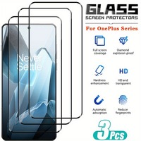 3Pcs Tempered Glass for OnePlus 13R 12 11 Full Cover Screen Protector For Oneplus Ace 5 3 Pro Nord 4 CE 4 3 Lite Glass