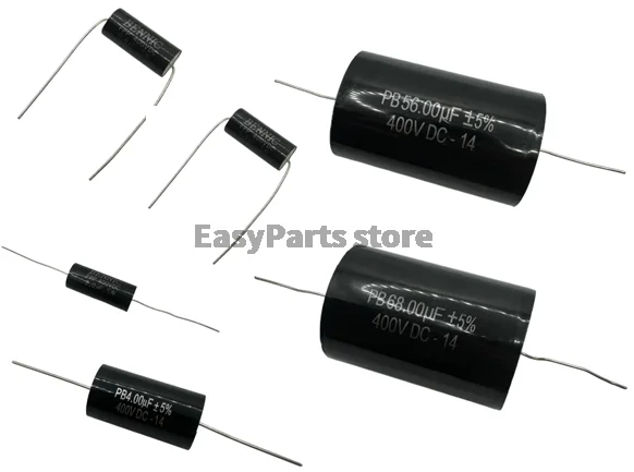MKP400V Non-polar Axial Treble Film Capacitor for Audio Crossover 0.6~35uF