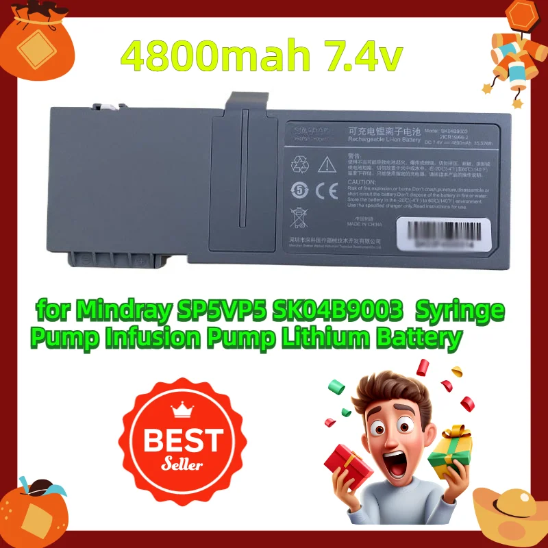 for Mindray SP5VP5 SK04B9003 4800mah 7.4v Syringe Pump Infusion Pump Lithium Battery