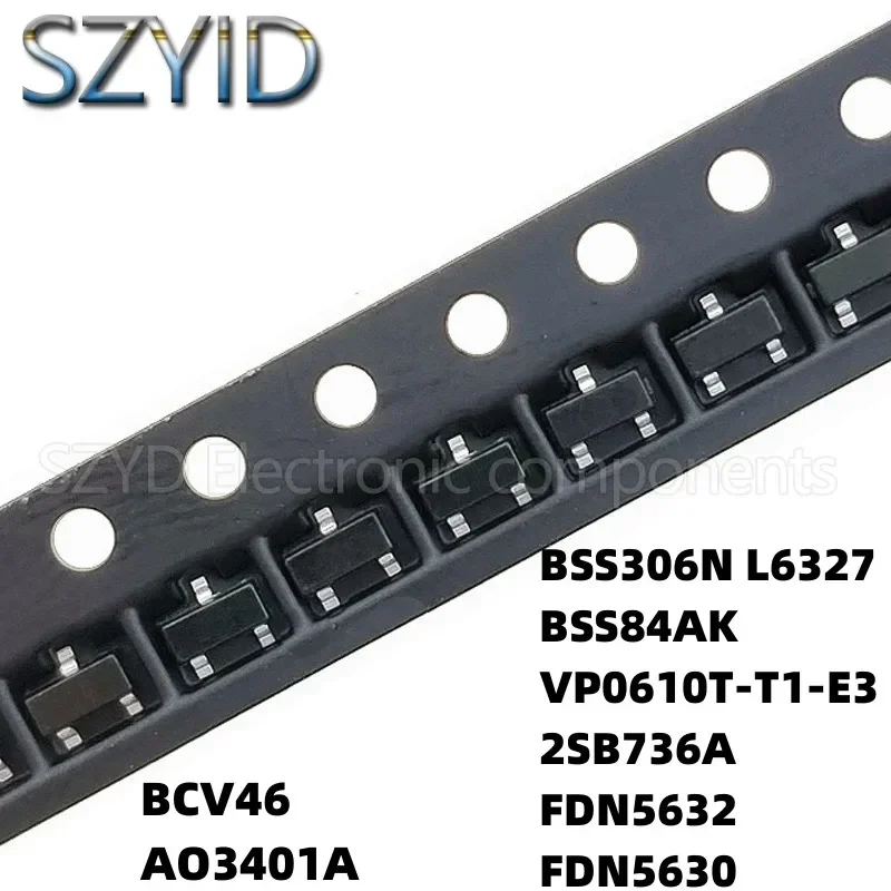100PCS SOT23 BCV46 AO3401A   VP0610T-T1-E3 2SB736A