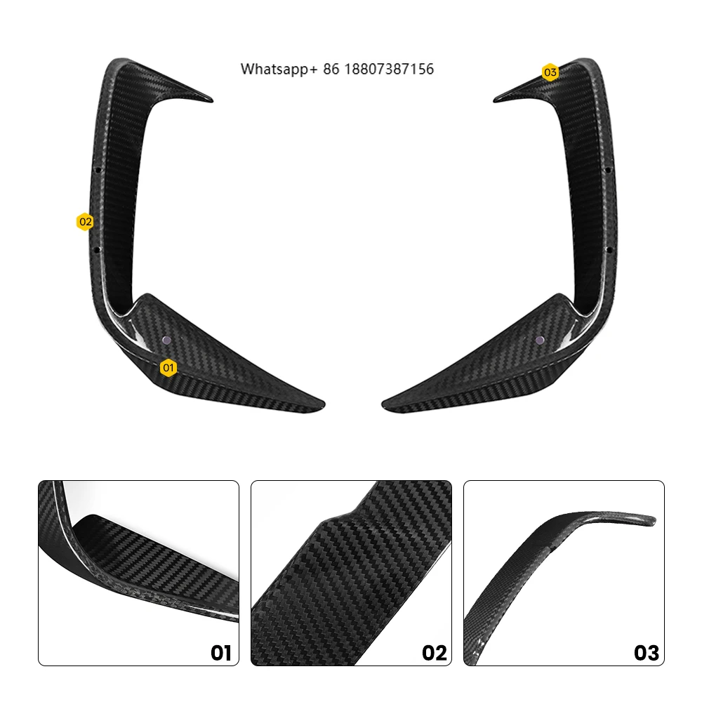

Популярные задние боковые воздухозаборники из сухого карбона в стиле SQ для BMW 4 серии G22/G23 21-IN