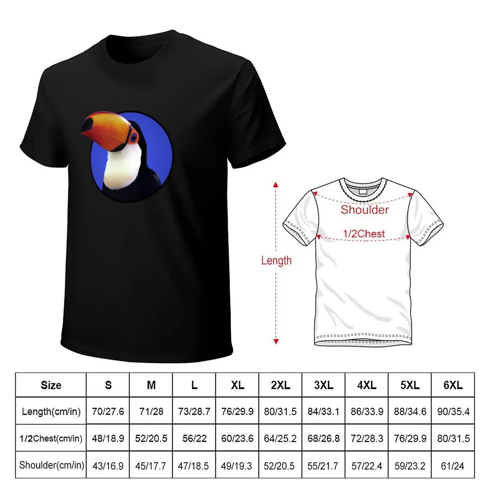 Toco Toucan T-Shirt cute tops designer shirts Aesthetic clothing mens t shirt