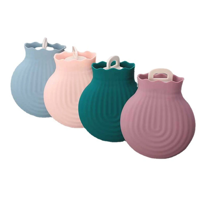 Bottiglia di acqua calda portatile in silicone addensato in inverno Scaldamani per studenti a prova di esplosione con riscaldamento a microonde