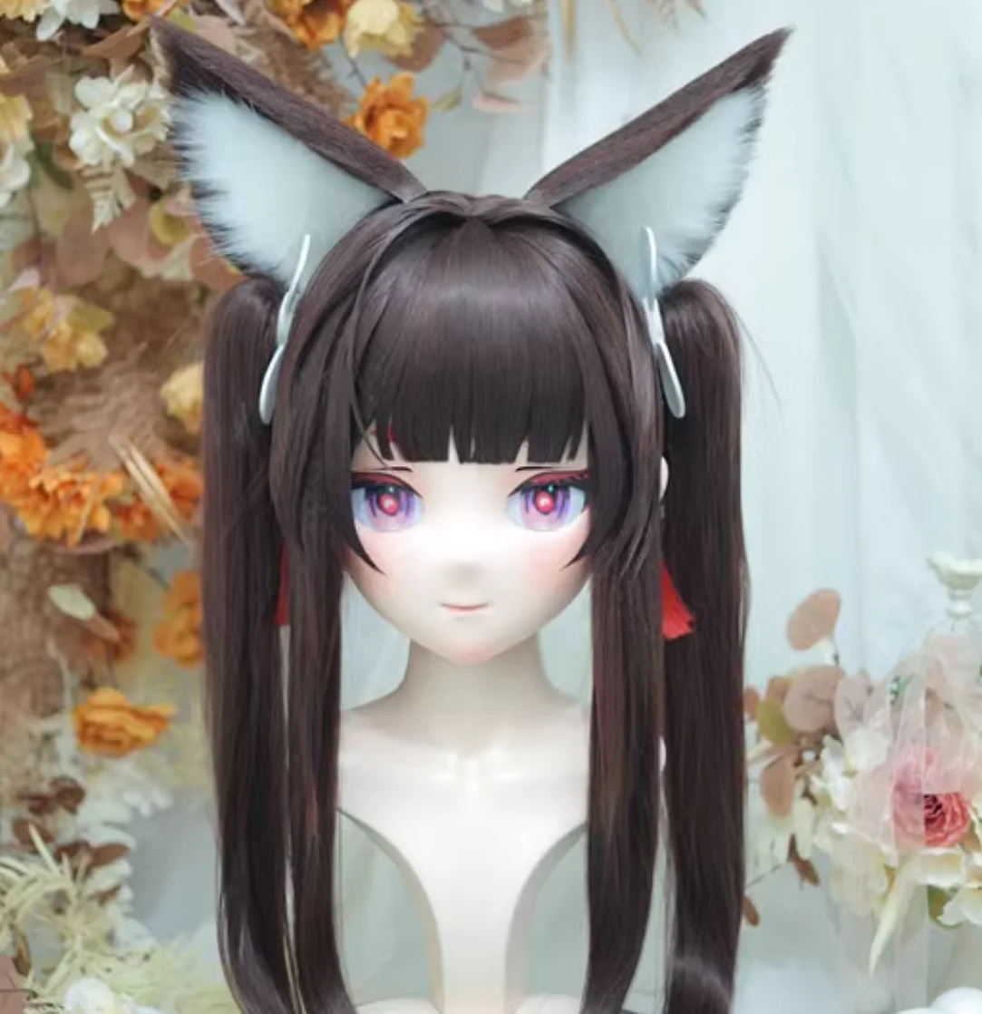 

(NFD312-22)Customize Full Head With Lock Pretty Female/Girl Japanese Animego Character Kig Cosplay Kigurumi Mask Crossdress Doll