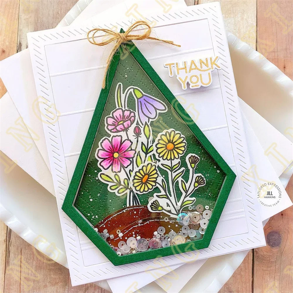 Metal Cutting Dies Stamps Scrapbook Diary Decoration Embossing Cut Dies Template DIY Greeting Card New Label Stacklets Flowers