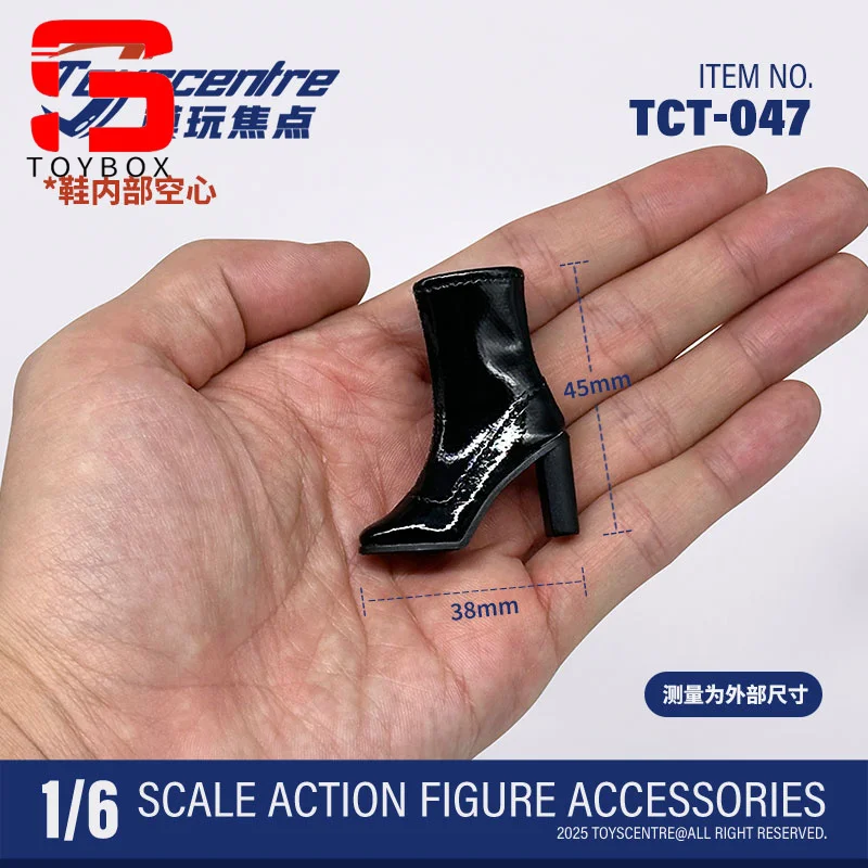 Toyscentre TCT-046 TCT-047 1/6 스케일 여성 블랙 하이힐 부츠 중공 신발 모델 맞는 12 ''군인 액션 피규어 바디 인형