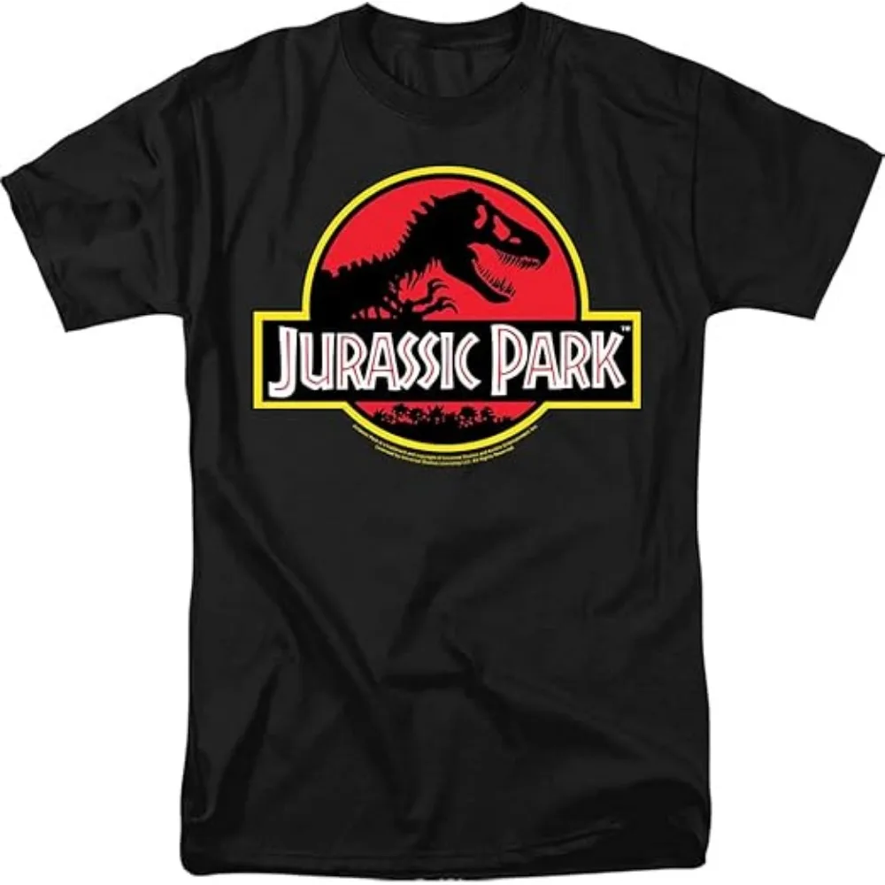 Jurassic Park clásico película Logo nueva llegada Ropa para Hombre camiseta Homme Camisetas gráficas hombres camiseta para Hombre Ropa Hombre 35805