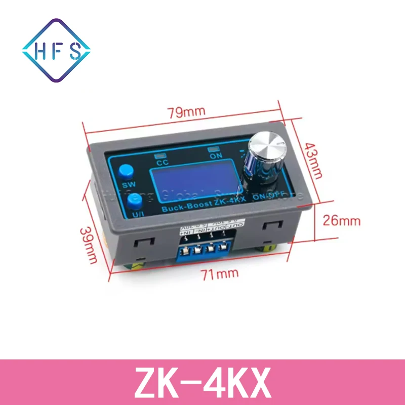 Convertitore buck boost DC-DC CC CV 0,5-30 V 4A 5 V 6 V 12 V 24 V Modulo di alimentazione Alimentatore da laboratorio regolato regolabile