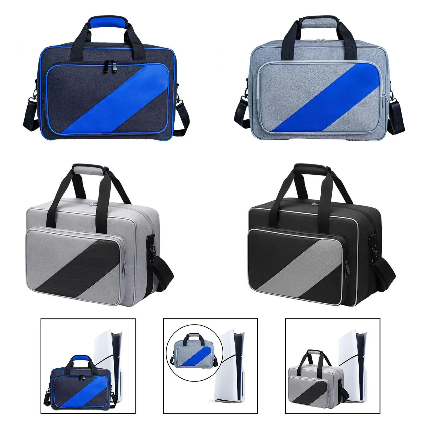 

Чехол для переноски консоли, удобный, дышащий, с плечевыми ремнями, водонепроницаемая сумка для хранения из EVA, защитная сумка для аксессуаров