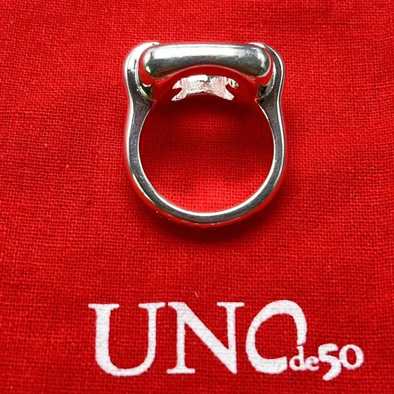 UNode50-anillo exquisito de moda europea y americana para mujer, bolsa de regalo de joyería de vacaciones románticas con bolsa, superventas, 2023