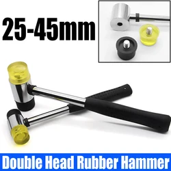 1PC 25-45mm High Elastic Double Face Soft Rubber Hammer Double Head Rubber Hammer Hand Tool For Tile And Floor Installation