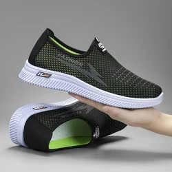 Sneakers Male Summer Beach Hiking Anti Slip Shoes with Breathable Sports Mesh Surface for Comfortable Cool Casual Shoes 2023