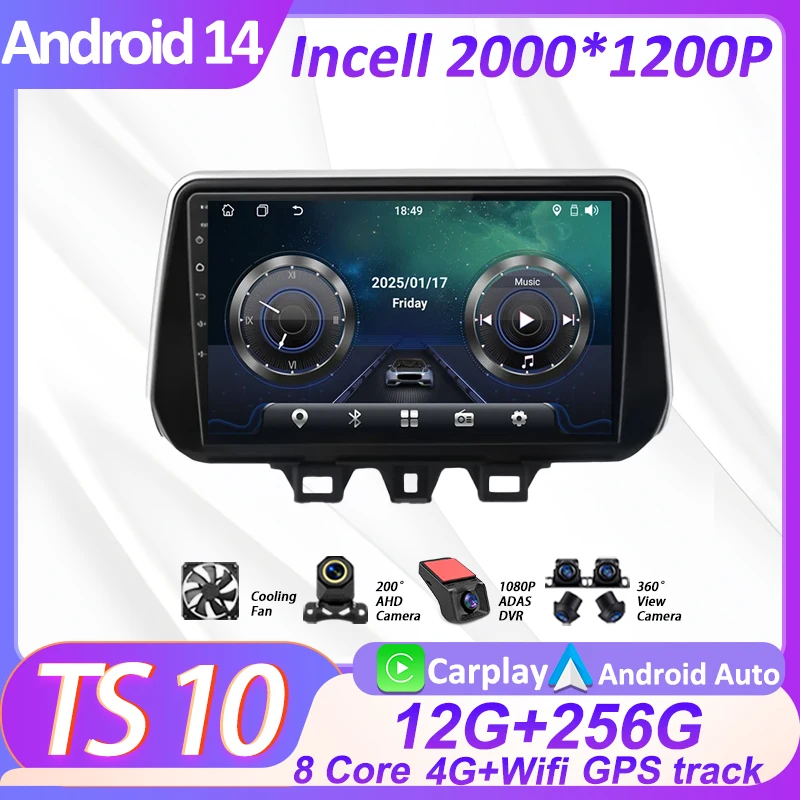 

Car Radio Stereo Multimedia Player Android Auto For Hyundai TUCSON 2019 2020 2021 Autoraido Carplay GPS Navigation Touch Screen