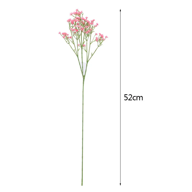 1pcs 52 cm white artificial gypsophila flower bouquet wedding birthday decoration home garden artificial flowers