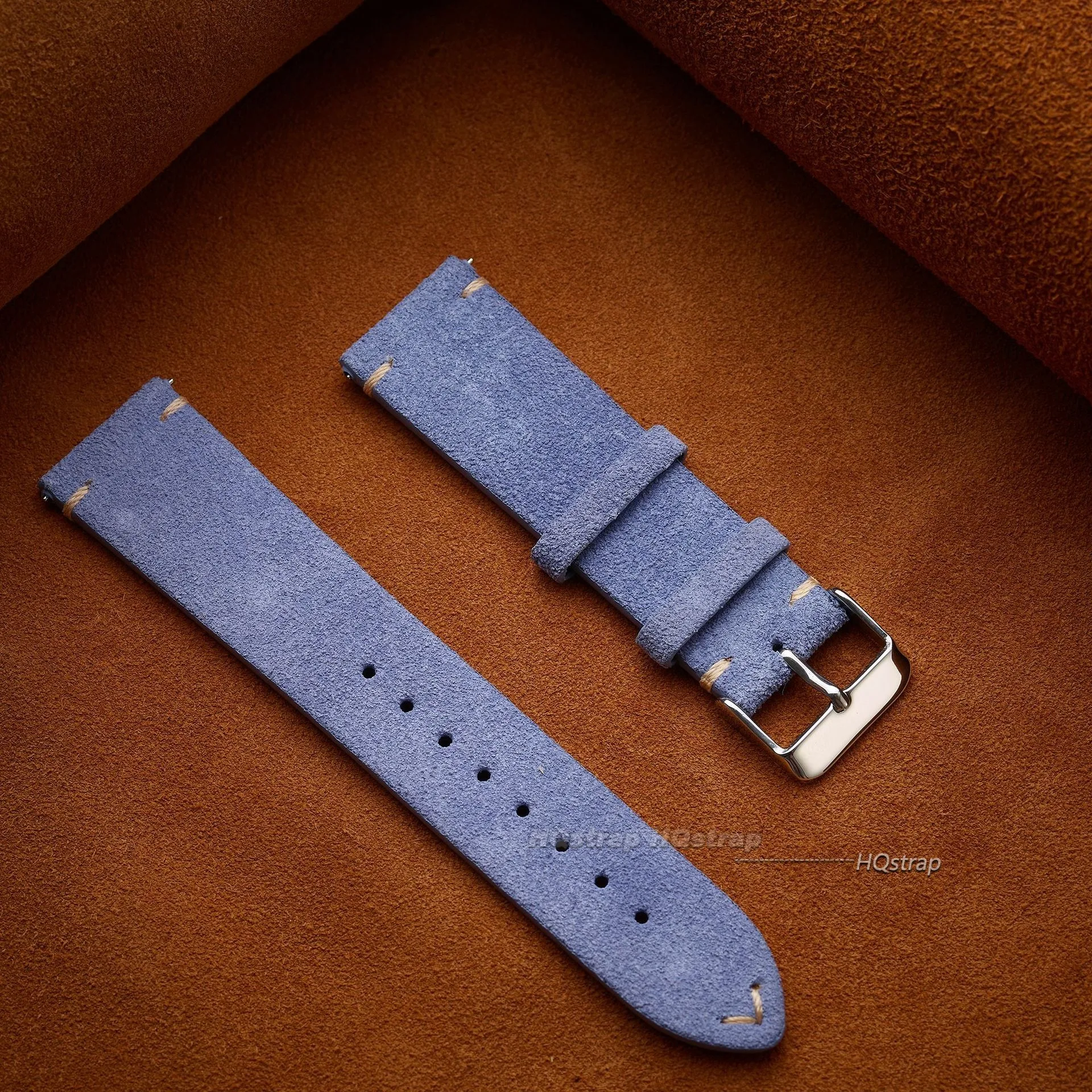 Wildleder Echtleder Uhrenarmband 16mm 18mm 20mm 22mm für Seiko Quick Release Vintage Handgemachtes Band Hochwertiges Armband