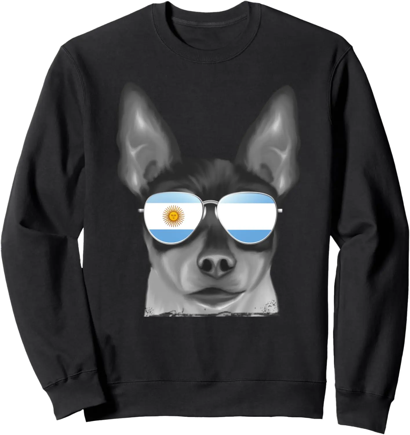 

Toy Fox Terrier Dog Argentina Flag Sunglasses Sweatshirt