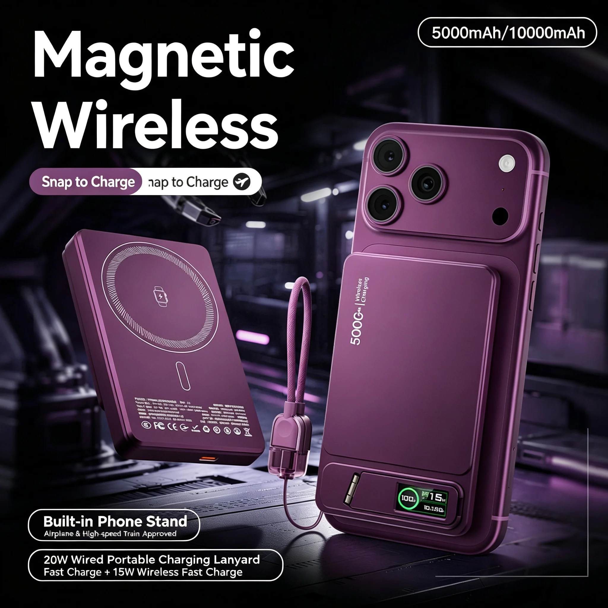 Portable Travel Wireless Phone - Power Banks ulasan dan harga